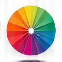 Icône d'une palette de couleurs pour la personnalisation
